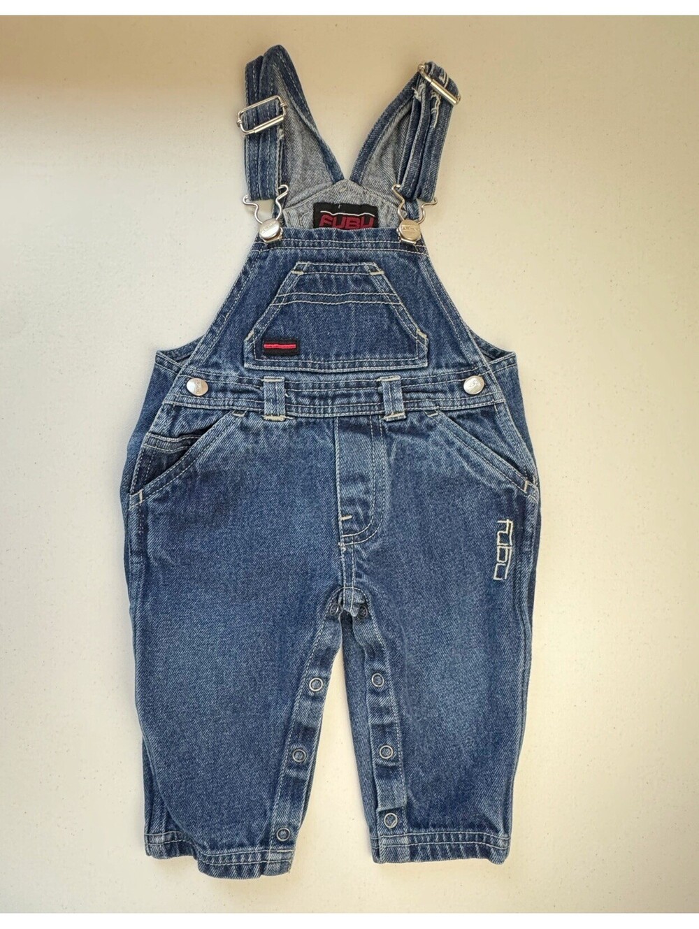 Fubu Denim Cargo Overalls 12 Months